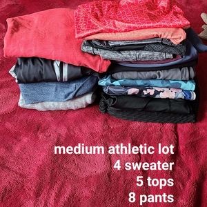 Medium lot of athletic clothes